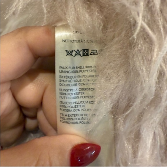 Free People Moonlight Faux Fur Jacket Soft Pink - Picture 7 of 8